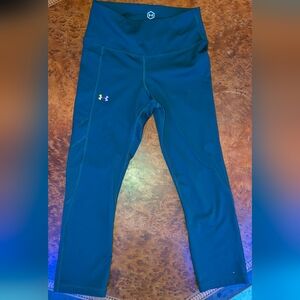 Under Armour Teal-Blue High-Waist Performance Leggings